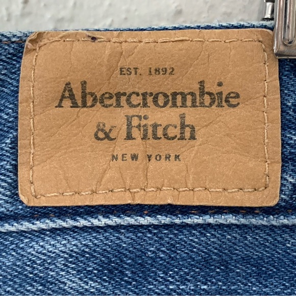 Abercrombie & Fitch Denim Distressed Blue Jean Shorts Size 4 / 27 - Picture 9 of 10